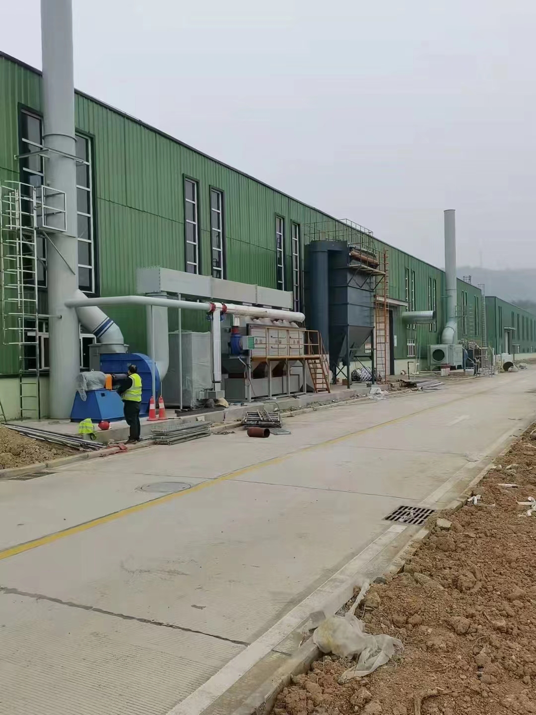 催化燃燒，除塵器廢氣...
